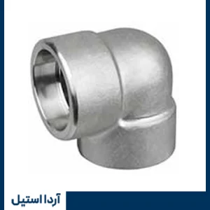 زانو 90 درجه ساکت ولد استیل 316 سایز ½ اینچ