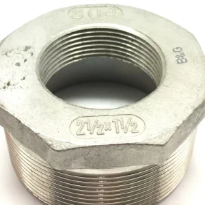 تبدیل استیل دنده ای خارجی " 1/2-1 × " 1/2-2 304 دنده ریز